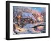 Winter Cottage-Dominic Davison-Framed Art Print