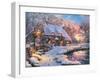 Winter Cottage-Dominic Davison-Framed Art Print