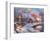 Winter Cottage-Dominic Davison-Framed Art Print