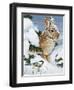 Winter Cottontail and Friend-William Vanderdasson-Framed Giclee Print