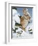 Winter Cottontail and Friend-William Vanderdasson-Framed Premium Giclee Print