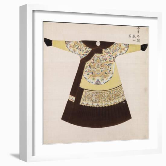 Winter Court Robe Worn by the Emperor, China-null-Framed Giclee Print