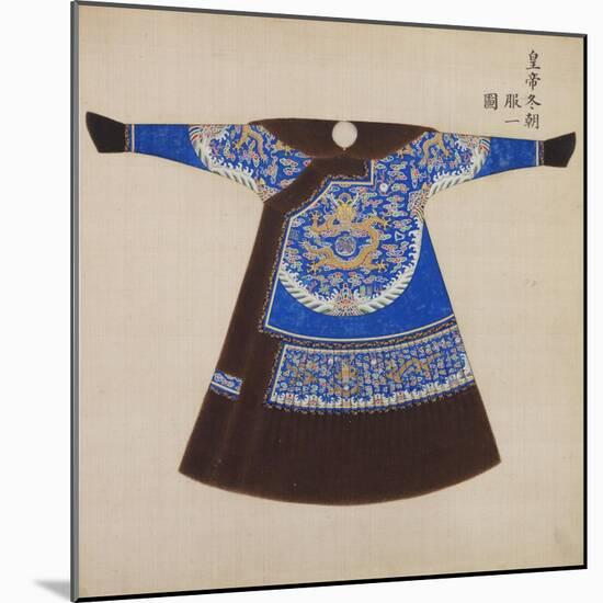 Winter Court Robe Worn by the Emperor, China-null-Mounted Giclee Print