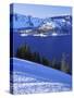 Winter, Crater Lake National Park, Oregon, USA-Charles Gurche-Stretched Canvas