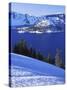 Winter, Crater Lake National Park, Oregon, USA-Charles Gurche-Stretched Canvas