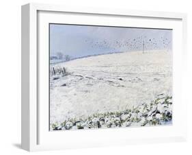 Winter Crows, 2012-Charles Simpson-Framed Giclee Print