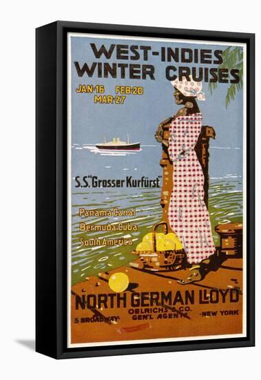 Winter Cruises Caribbean-null-Framed Stretched Canvas