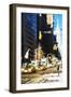 Winter Day in NYC - In the Style of Oil Painting-Philippe Hugonnard-Framed Giclee Print