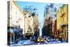 Winter Day in NYC IV - In the Style of Oil Painting-Philippe Hugonnard-Stretched Canvas