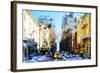 Winter Day in NYC IV - In the Style of Oil Painting-Philippe Hugonnard-Framed Giclee Print