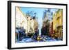 Winter Day in NYC IV - In the Style of Oil Painting-Philippe Hugonnard-Framed Giclee Print