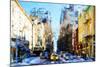 Winter Day in NYC IV - In the Style of Oil Painting-Philippe Hugonnard-Mounted Giclee Print