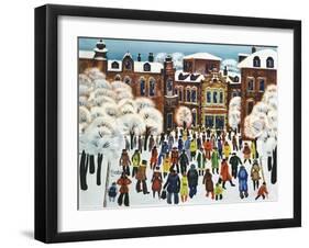 Winter Day in the City, 1975-Radi Nedelchev-Framed Giclee Print