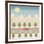 Winter Days Version 2-Tammy Kushnir-Framed Giclee Print