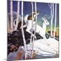 Winter Deer - Child Life-Jack Murray-Mounted Giclee Print
