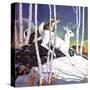 Winter Deer - Child Life-Jack Murray-Stretched Canvas