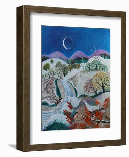 Winter Doves, 2018-Lisa Graa Jensen-Framed Giclee Print