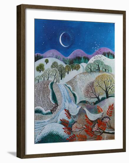 Winter Doves, 2018-Lisa Graa Jensen-Framed Giclee Print