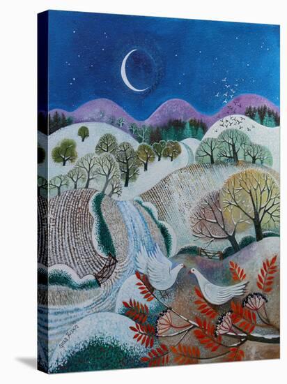 Winter Doves, 2018-Lisa Graa Jensen-Stretched Canvas