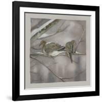 Winter Doves-Art and a Little Magic-Framed Giclee Print