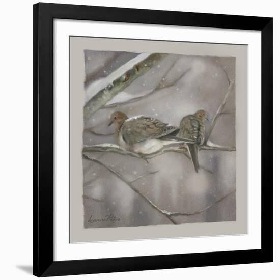 Winter Doves-Art and a Little Magic-Framed Giclee Print