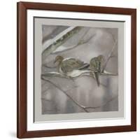 Winter Doves-Art and a Little Magic-Framed Giclee Print