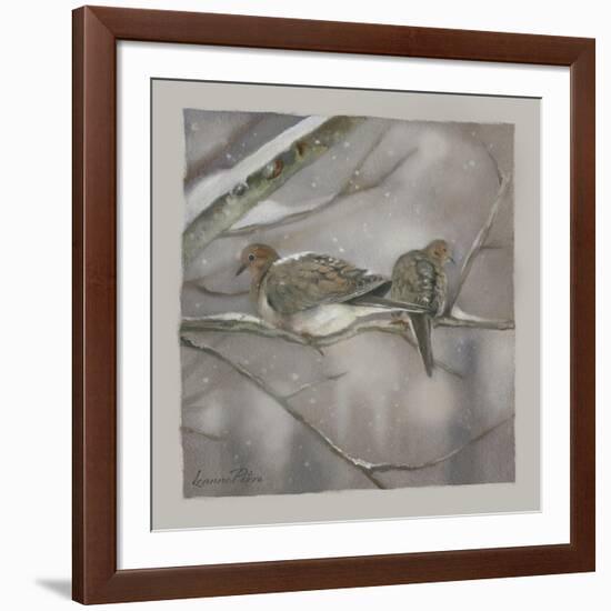 Winter Doves-Art and a Little Magic-Framed Giclee Print