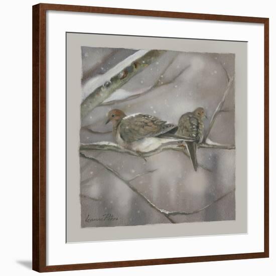 Winter Doves-Art and a Little Magic-Framed Giclee Print