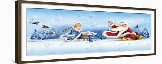 Winter Driving-Olga And Alexey Drozdov-Framed Giclee Print