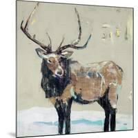 Winter Elk Neutral-Kellie Day-Mounted Art Print