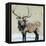 Winter Elk Neutral-Kellie Day-Framed Stretched Canvas