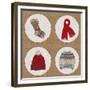 Winter Embroidery Compilation-THE Studio-Framed Giclee Print