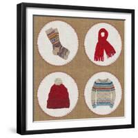 Winter Embroidery Compilation-THE Studio-Framed Giclee Print