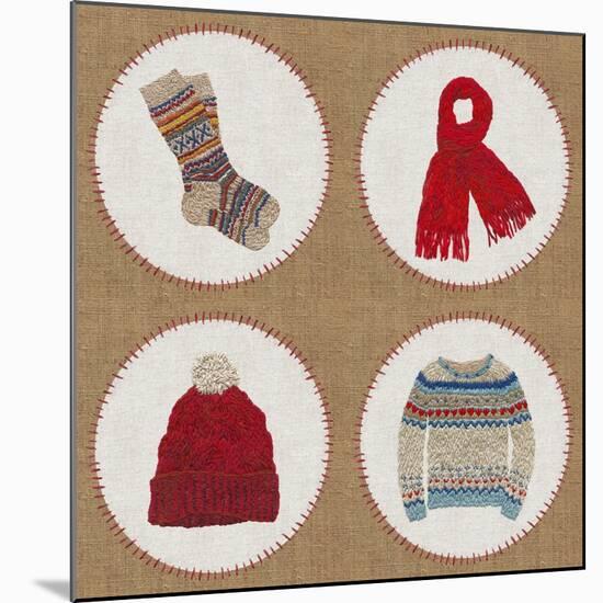 Winter Embroidery Compilation-THE Studio-Mounted Giclee Print