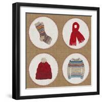 Winter Embroidery Compilation-THE Studio-Framed Giclee Print