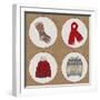 Winter Embroidery Compilation-THE Studio-Framed Giclee Print