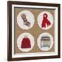 Winter Embroidery Compilation-THE Studio-Framed Giclee Print