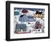 Winter Evening Fun-Susan Henke Fine Art-Framed Giclee Print