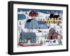 Winter Evening Fun-Susan Henke Fine Art-Framed Giclee Print