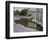 Winter evening, March evening-Lars Jorde-Framed Giclee Print