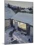 Winter Evening - My Studio-John Cooke-Mounted Giclee Print