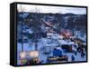 Winter Fair, Jokkmokk, Norrbotten, Northern Sweden-Peter Adams-Framed Stretched Canvas