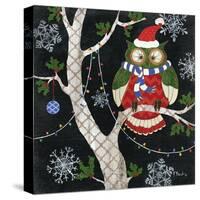 Winter Fantasy Owls I-Paul Brent-Stretched Canvas