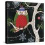 Winter Fantasy Owls II-Paul Brent-Stretched Canvas