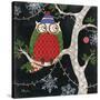 Winter Fantasy Owls II-Paul Brent-Stretched Canvas