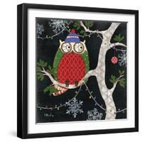 Winter Fantasy Owls II-Paul Brent-Framed Art Print