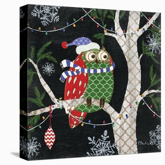 Winter Fantasy Owls III-Paul Brent-Stretched Canvas