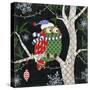 Winter Fantasy Owls III-Paul Brent-Stretched Canvas