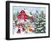 Winter Farm-MAKIKO-Framed Giclee Print