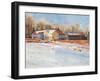 Winter Farm-Stephen Calcasola-Framed Art Print